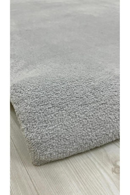 Düz Model Welsoft Halı Örtüsü Açık Gri Renk
