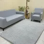 Rose Model Welsoft Carpet Cover Light Gray Color