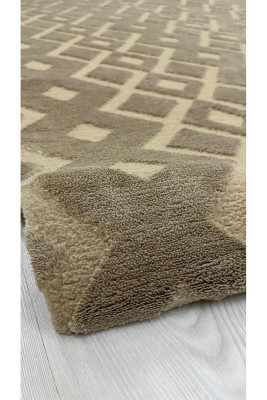 Karnaval Model Welsoft Halı Örtüsü Vizon Renk