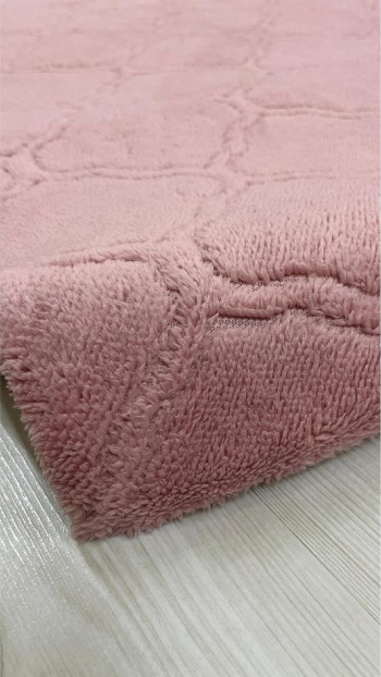 Kupa Model Welsoft Halı Örtüsü Pudra Renk