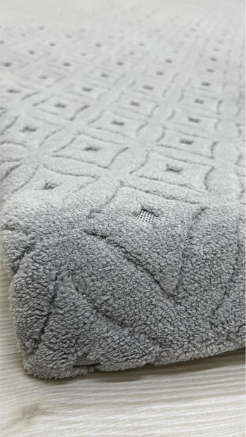 Yakamoz Model Welsoft Halı Örtüsü Açık Gri Renk