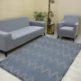 Leaf Model Welsoft Carpet Cover Dark Gray Color