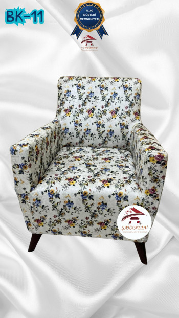 Desenli Baskılı Kadife Giydirme Koltuk Kılıfı - Elastik Esnek Koltuk Takımı Koruyucu Set Model BK-11 Renk Tekli (1 Parça)