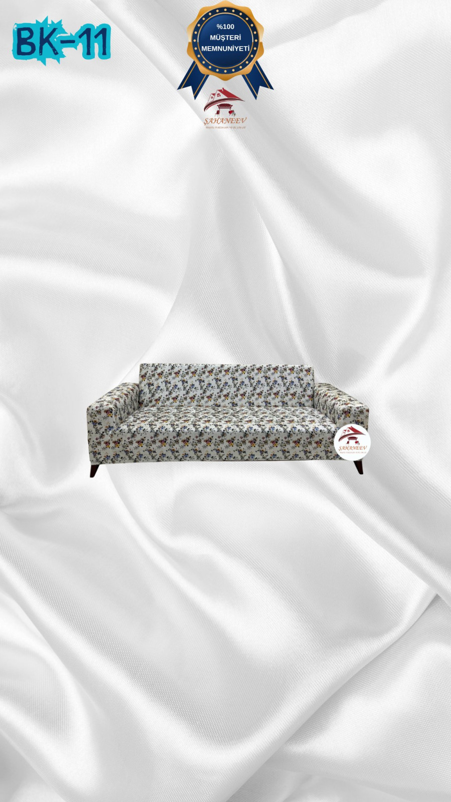 Desenli Baskılı Kadife Giydirme Koltuk Kılıfı - Elastik Esnek Koltuk Takımı Koruyucu Set Model BK-11 Renk 2'li Set (1 Parça)