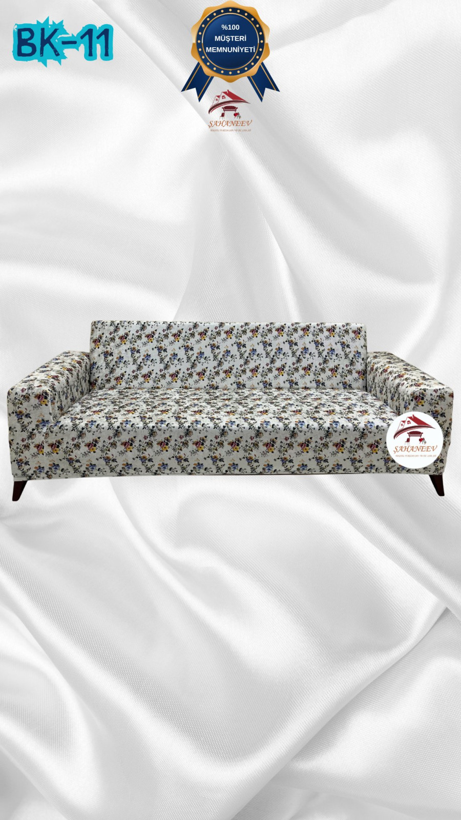 Desenli Baskılı Kadife Giydirme Koltuk Kılıfı - Elastik Esnek Koltuk Takımı Koruyucu Set Model BK-11 Renk 3'lü Set (1 Parça) Özel Ölçü
