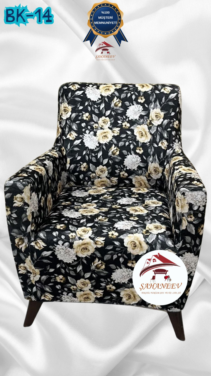 Desenli Baskılı Kadife Giydirme Koltuk Kılıfı - Elastik Esnek Koltuk Takımı Koruyucu Set Model BK-14 Renk Tekli (1 Parça)
