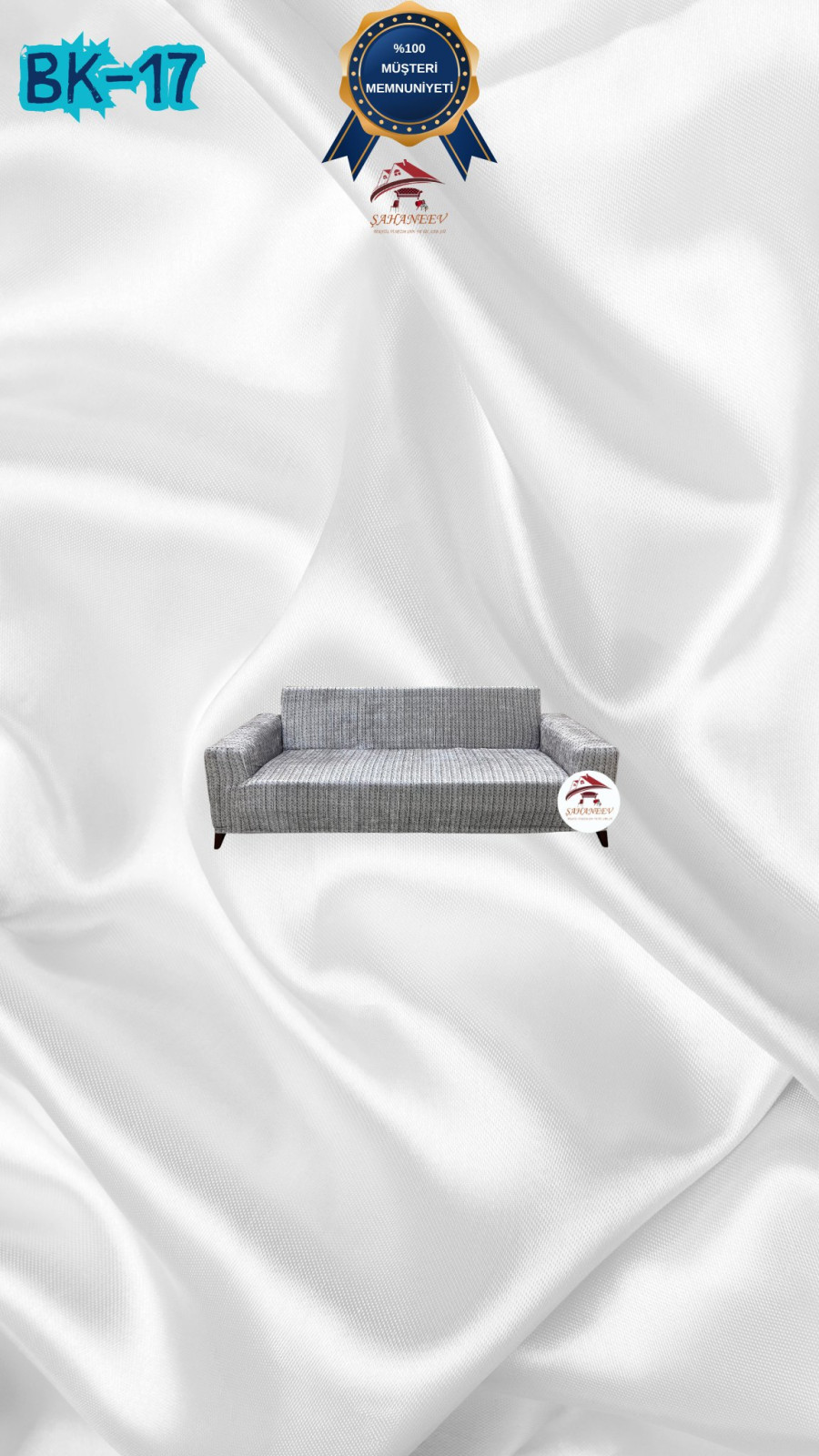 Patterned Printed Velvet Dressing Sofa Cover - Elastic Flexible Sofa Set Protector Set Model BK-17 Color 2-Seater Set (1 Piece)