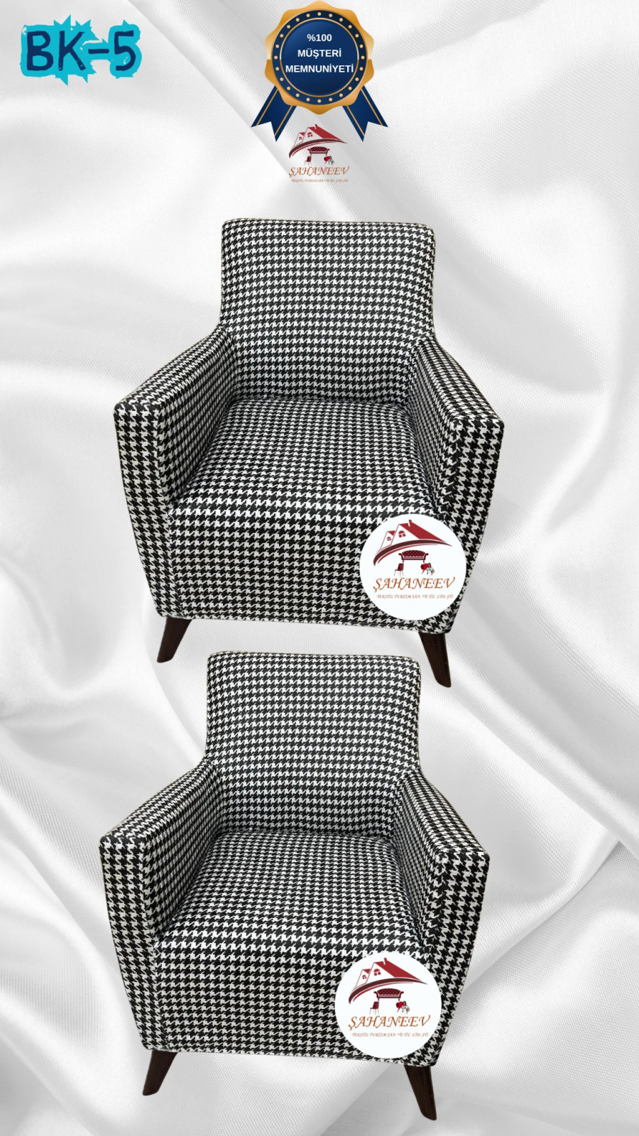 Desenli Baskılı Kadife Giydirme Koltuk Kılıfı - Elastik Esnek Koltuk Takımı Koruyucu Set Model BK-05 Renk 1+1 (2 Parça Set)