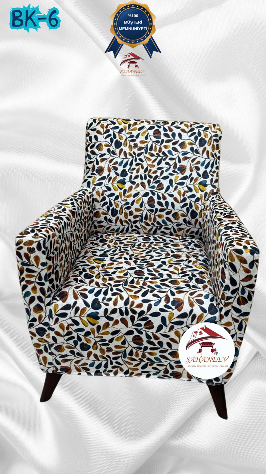 Desenli Baskılı Kadife Giydirme Koltuk Kılıfı - Elastik Esnek Koltuk Takımı Koruyucu Set Model BK-06 Renk Tekli (1 Parça) Özel Ölçü