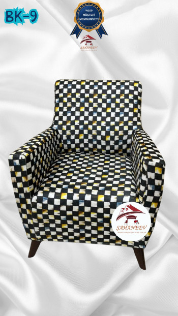 Desenli Baskılı Kadife Giydirme Koltuk Kılıfı - Elastik Esnek Koltuk Takımı Koruyucu Set Model BK-09 Renk Tekli (1 Parça)