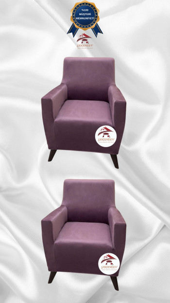 İtalyan Süet Kumaş Elastik Esnek Koruyucu Giydirme Koltuk Örtüsü Gülkurusu Renk 1+1 (2 Parça Set)