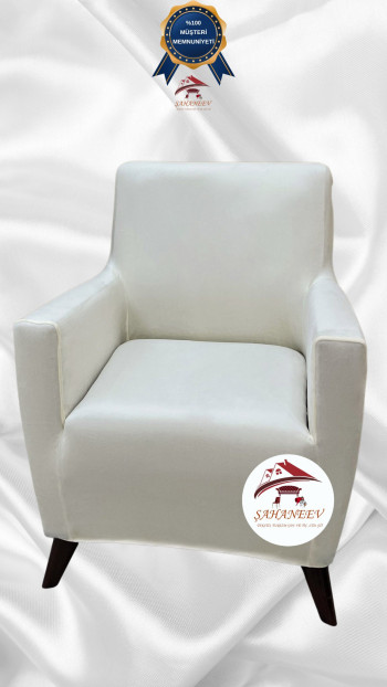 İtalyan Süet Kumaş Elastik Esnek Koruyucu Giydirme Koltuk Örtüsü Krem Renk Tekli (1 Parça)