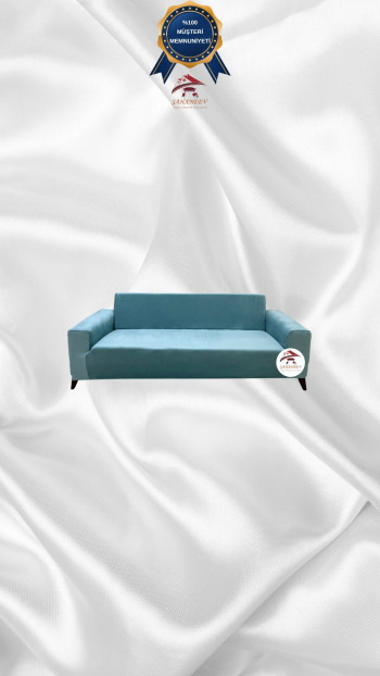 İtalyan Süet Kumaş Elastik Esnek Koruyucu Giydirme Koltuk Örtüsü Mint Renk 2'li Set (1 Parça)