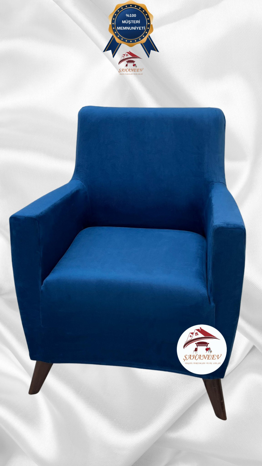 Italian Suede Fabric Elastic Flexible Protective Cover Sofa Cover Teal Color Single (1 Piece) Custom Size