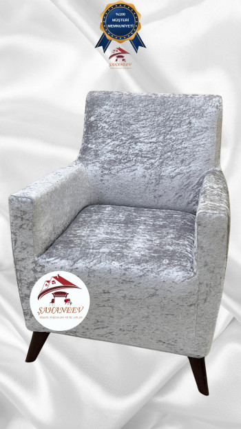 Shiny Velvet Slip-On Sofa Cover - Luminous Geometric Pattern Protector Silver Gray Color Single (1 Piece)