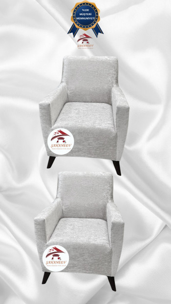 Shiny Velvet Slip-On Sofa Cover - Luminous Geometric Pattern Protector Natural Color 1+1 (2 Piece Set)