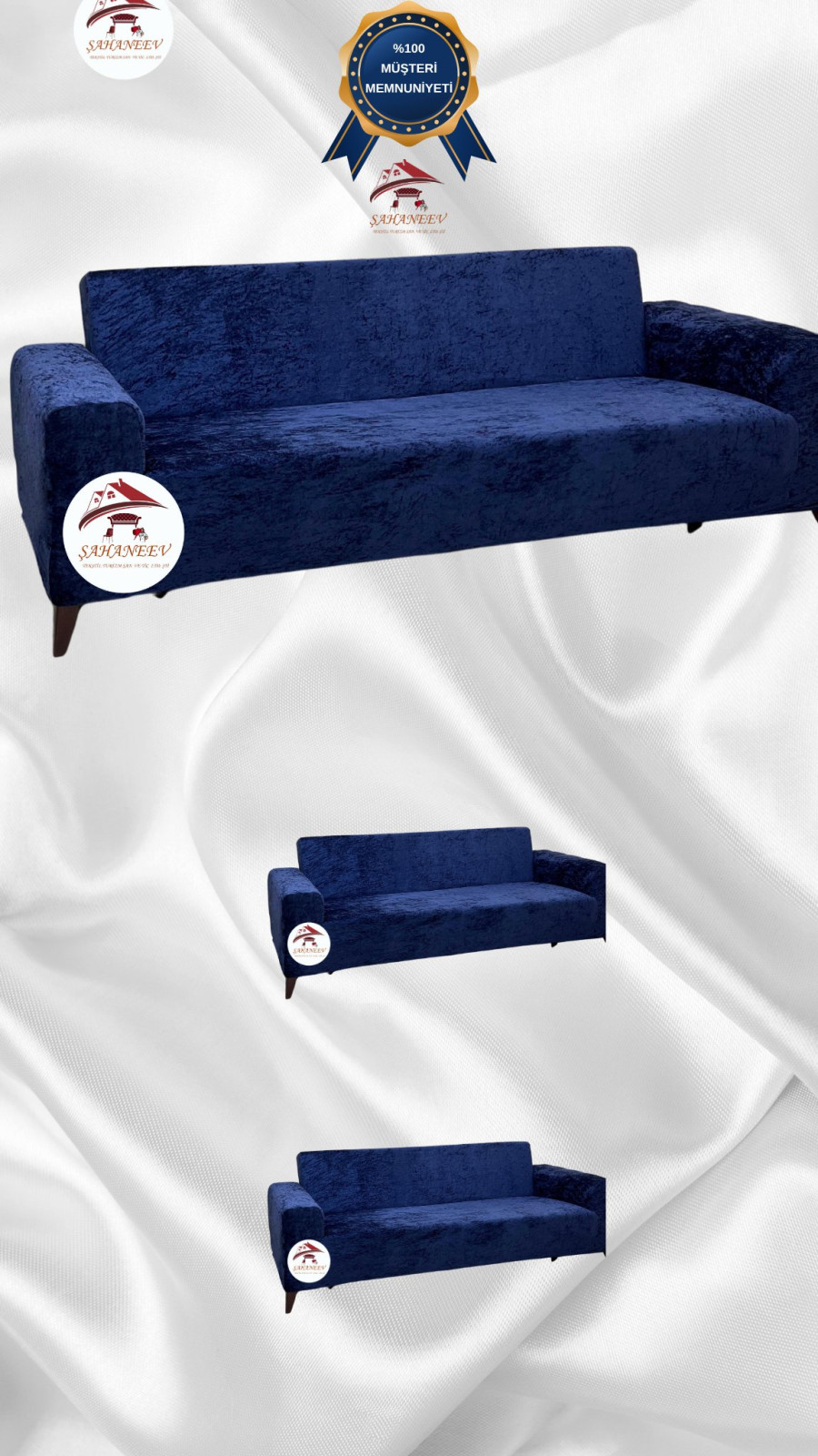 Parlak Kadife Giydirme Koltuk Örtüsü - Işıltılı Geometrik Desenli Koruyucu Parlament Renk 3+2+2 (3 Parça Set) Özel Ölçü