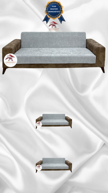 Baby Face Fabric Armless Sofa Cover - Elastic Velvet Sofa Protector Light Gray Color 3+2+2 (3 Piece Set)