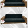Baby Face Fabric Armless Sofa Cover - Elastic Velvet Sofa Protector Anthracite Color 3+3+2 (3 Piece Set)