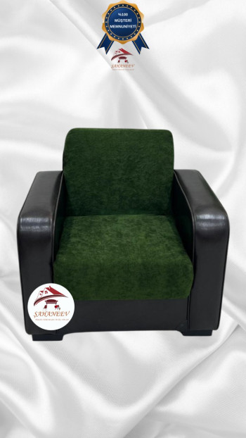 Baby Face Fabric Armless Sofa Cover - Elastic Velvet Sofa Protector Khaki Green Color Single (1 Piece)