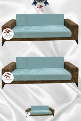 Baby Face Kumaş Kolsuz Koltuk Örtüsü - Lastikli Kadife Koltuk Koruyucu Mint Renk 3+3+2 (3 Parça Set)