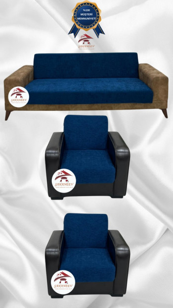 Baby Face Fabric Armless Sofa Cover - Elastic Velvet Sofa Protector Teal Color 3+1+1 (3 Piece Set)