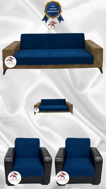 Baby Face Fabric Armless Sofa Cover - Elastic Velvet Sofa Protector Teal Color 3+2+1+1 (4 Piece Set)