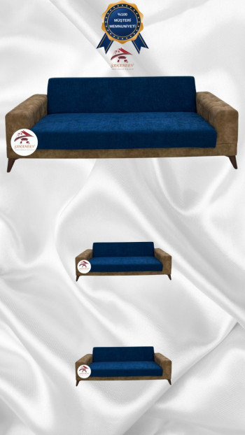 Baby Face Fabric Armless Sofa Cover - Elastic Velvet Sofa Protector Teal Color 3+2+2 (3 Piece Set)