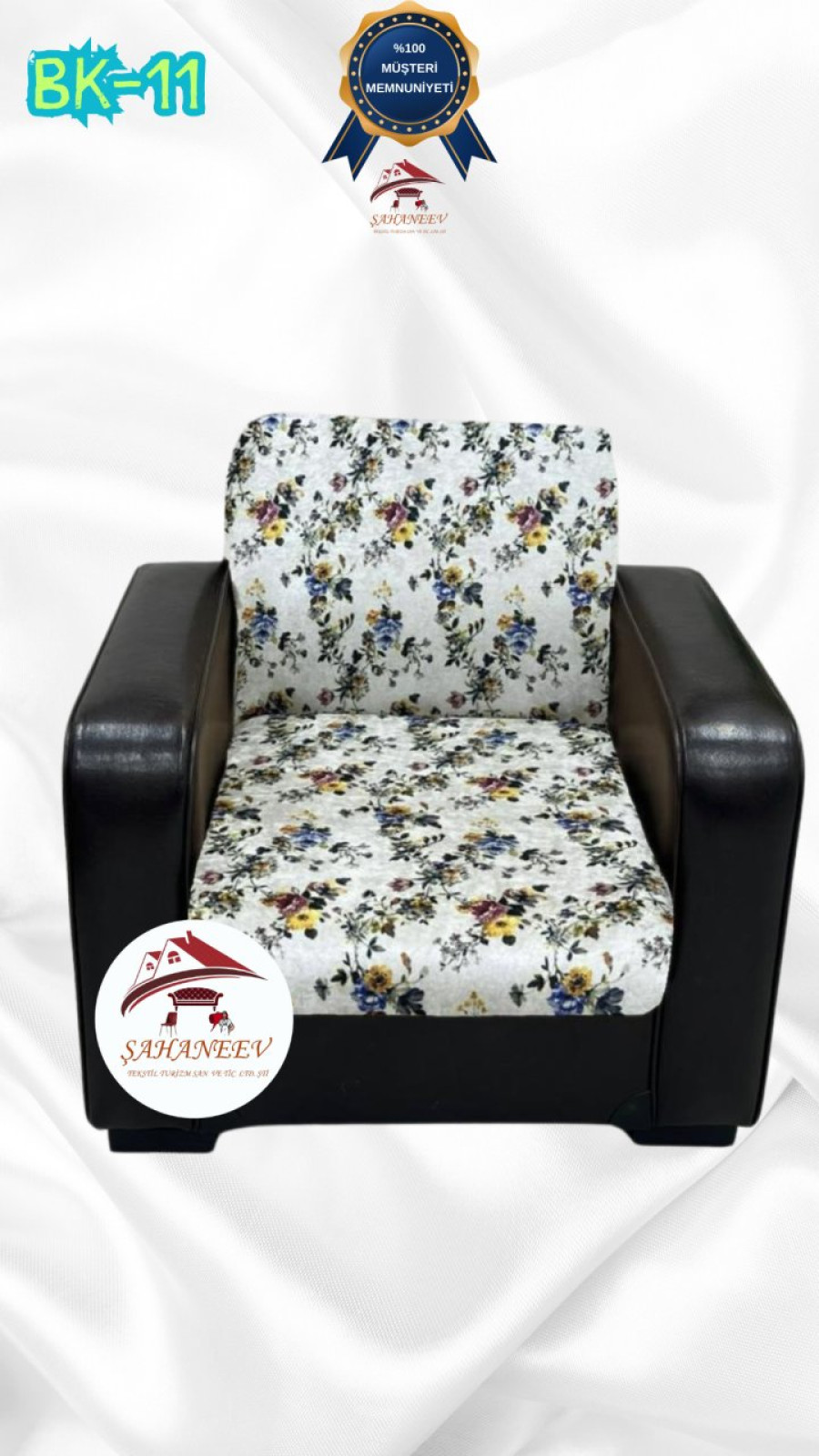 Desenli Baskılı Kadife Kolsuz Koltuk Kılıfı - Elastik Esnek Koltuk Takımı Koruyucu Set Model BK-11 Renk Tekli (1 Parça)