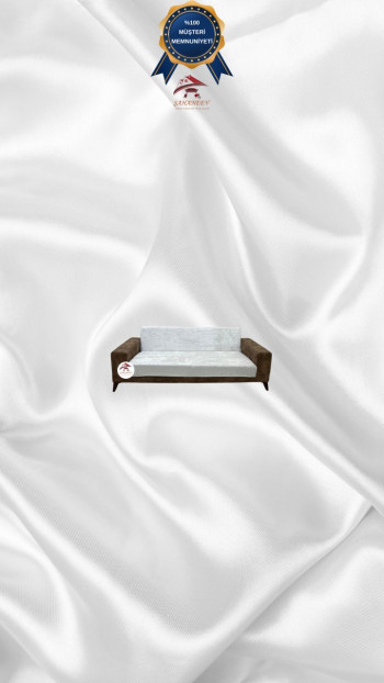 Shiny Velvet Armless Sofa Cover - Sparkly Geometric Pattern Protector Natural Color 2-Seater Set (1 Piece)