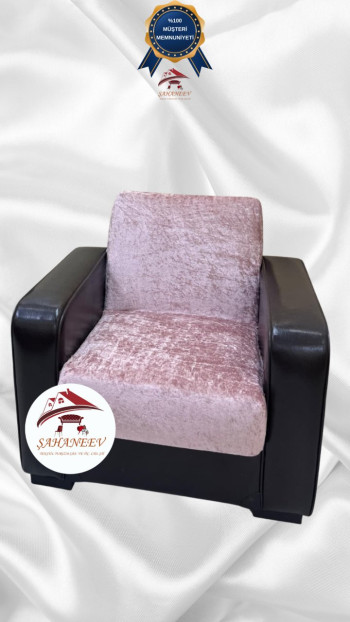 Parlak Kadife Kolsuz Koltuk Örtüsü - Işıltılı Geometrik Desenli Koruyucu Pudra Renk Tekli (1 Parça)