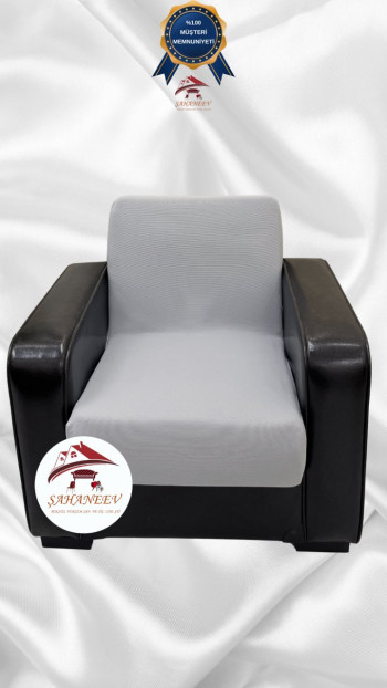 Micro Fabric Elastic Armless Sofa Cover - Non-Slip Elastic Sofa Protector Light Gray Color Single (1 Piece)