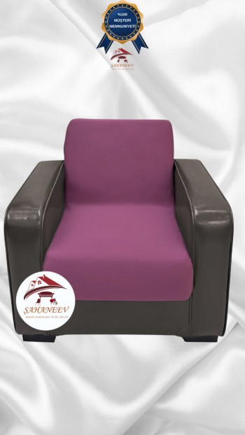 Micro Fabric Elastic Armless Sofa Cover - Non-Slip Elastic Sofa Protector Rose Color Single (1 Piece)