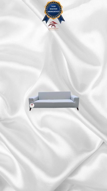 Mikro Kumaş Lastikli Giydirme Koltuk Örtüsü - Kaymaz Elastik Koltuk Koruyucu Açık Gri Renk 2'li Set (1 Parça)