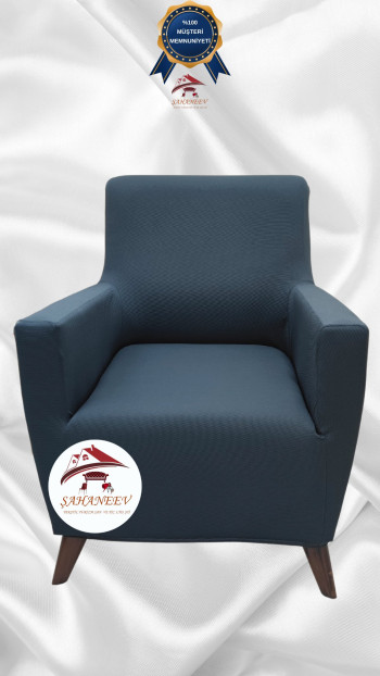 Micro Fabric Elastic Sofa Cover - Non-Slip Elastic Sofa Protector Anthracite Color Single (1 Piece)