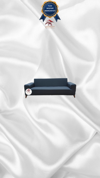 Mikro Kumaş Lastikli Giydirme Koltuk Örtüsü - Kaymaz Elastik Koltuk Koruyucu Antrasit Renk 2'li Set (1 Parça)