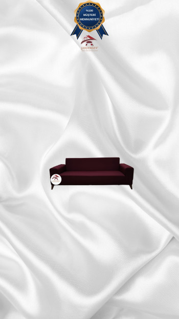 Micro Fabric Elastic Sofa Cover - Non-Slip Elastic Sofa Protector Maroon Color 2-Seater Set (1 Piece)