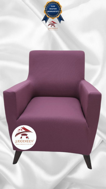 Micro Fabric Elastic Sofa Cover - Non-Slip Elastic Sofa Protector Rose Color Single (1 Piece)