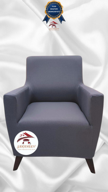 Mikro Kumaş Lastikli Giydirme Koltuk Örtüsü - Kaymaz Elastik Koltuk Koruyucu Koyu Gri Renk Tekli (1 Parça)