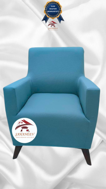 Mikro Kumaş Lastikli Giydirme Koltuk Örtüsü - Kaymaz Elastik Koltuk Koruyucu Mavi Renk Tekli (1 Parça)