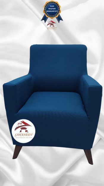 Mikro Kumaş Lastikli Giydirme Koltuk Örtüsü - Kaymaz Elastik Koltuk Koruyucu Petrol Renk Tekli (1 Parça)