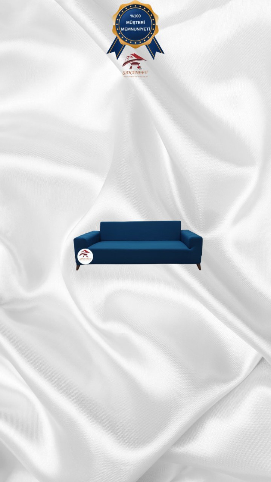 Mikro Kumaş Lastikli Giydirme Koltuk Örtüsü - Kaymaz Elastik Koltuk Koruyucu Petrol Renk 2'li Set (1 Parça)