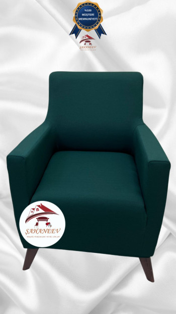 Mikro Kumaş Lastikli Giydirme Koltuk Örtüsü - Kaymaz Elastik Koltuk Koruyucu Zümrüt Yeşili Renk Tekli (1 Parça)