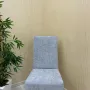 Baby Face Kumaş Lastikli Sandalye Örtüsü - Kaymaz Esnek Sandalye Koruyucu Açık Gri Renk Bir Adet Sandalye Örtüsü
