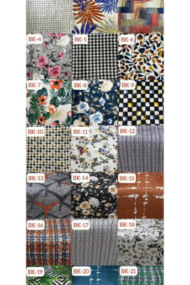 Desenli Baskılı Kadife Sandalye Örtüsü - Elastik Esnek Sandalye Koruyucu Model BK-01 Renk Bir Adet Sandalye Örtüsü