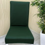 Micro Fabric Elastic Chair Cover - Non-Slip Stretch Chair Protector Emerald Color One Chair Cover