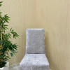 Shiny Velvet Fabric Standard Chair Cover - Sparkling Luxury Chair Protector Silver Gray Color One Chair Cover