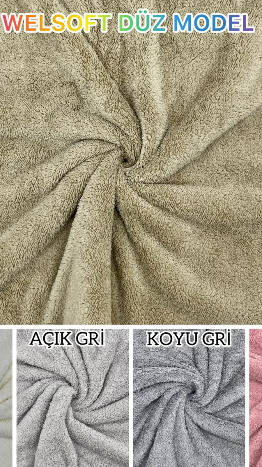 Düz Model Welsoft Yatak Koruyucu Set - Kış Aylarının Vazgeçilmez Yumuşak Örtüsü Açık Gri Renk