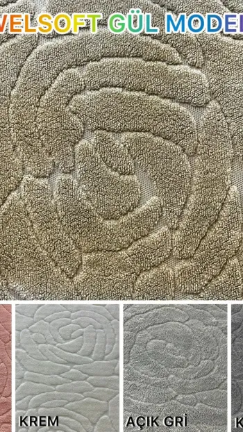 Rose Model Welsoft Mattress Protector Set - Indispensable Soft Cover for Winter Months Dark Gray Color