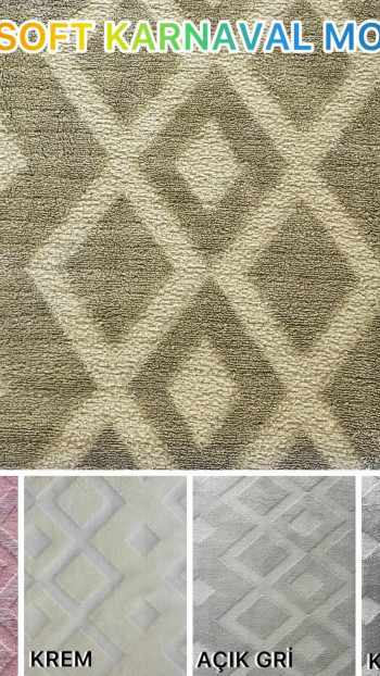 Karnaval Model Welsoft Yatak Koruyucu Set - Kış Aylarının Vazgeçilmez Yumuşak Örtüsü Açık Gri Renk